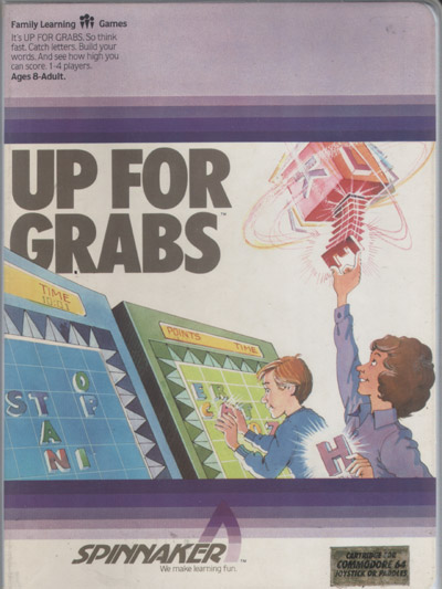 Up for Grabs box art for Commodore 64